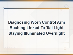 The Category Is Control Arm Bushing Symptoms.